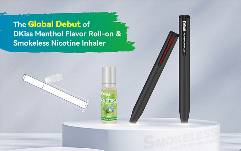 The Global Debut of DKiss Menthol Flavor Roll-on & Smokeless Nicotine Inhaler in 2023 1