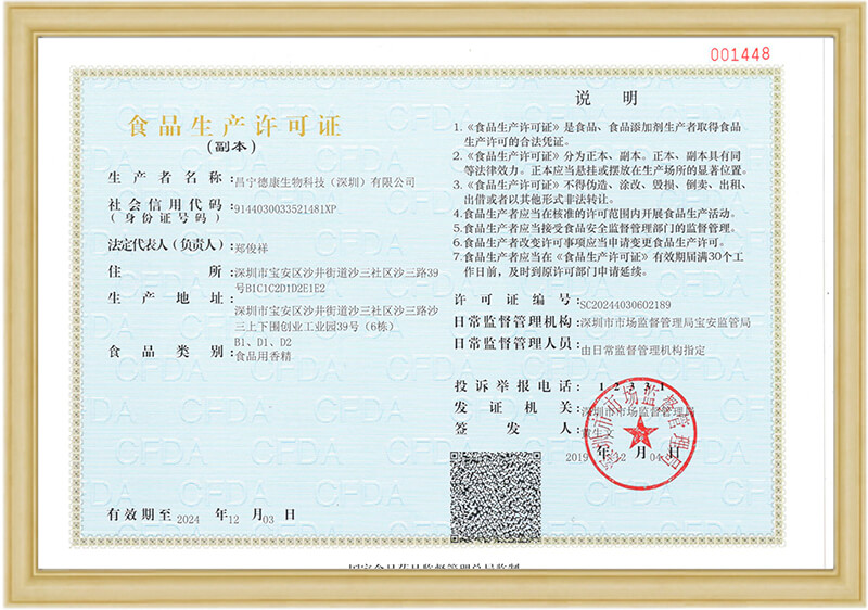 Food Production License